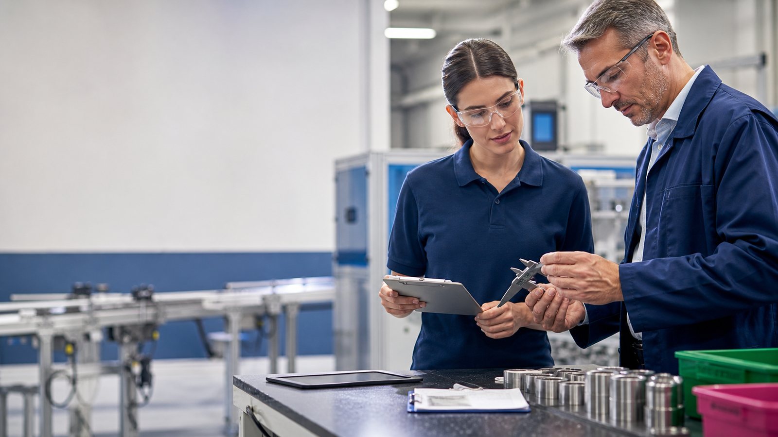 Manufacturing quality control inspection